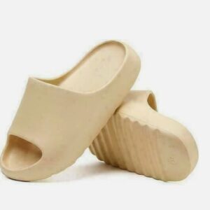 Platform Pillow Slippers Slides for Women and Men, EVA Anti-Slip ,Beige SIZE 8